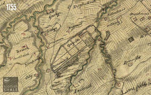 Roy's map c.1755. Image courtesy National Library of Scotland.