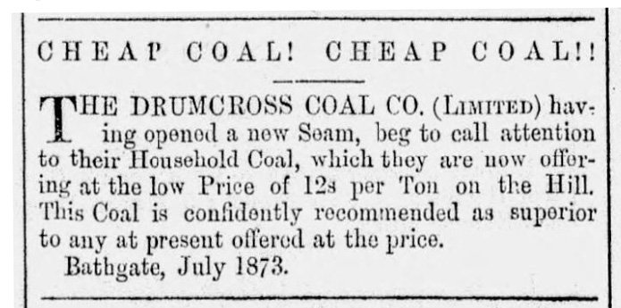 drumcross coal
