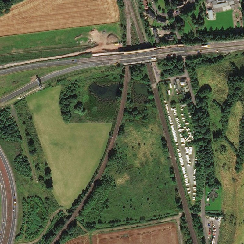 Dalmeny No.1 Pit - Aerial, courtesy National Library of Scotland