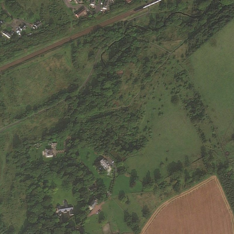 Dunnet's Mine, East Hermand - Aerial, courtesy National Library of Scotland