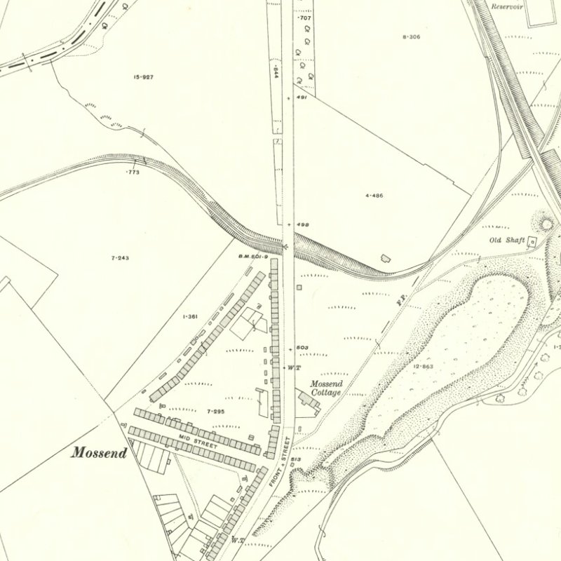 Polbeth No.10 Pit - 25" OS map c.1917, courtesy National Library of Scotland