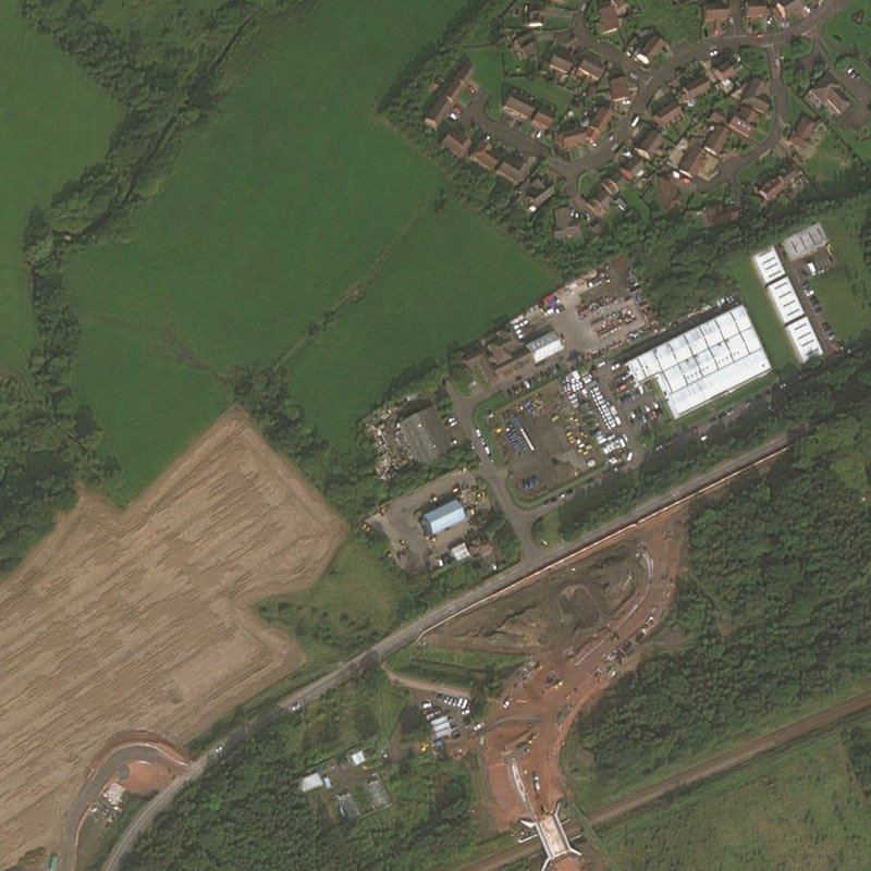 Polbeth No.21 Mine - Aerial, courtesy National Library of Scotland
