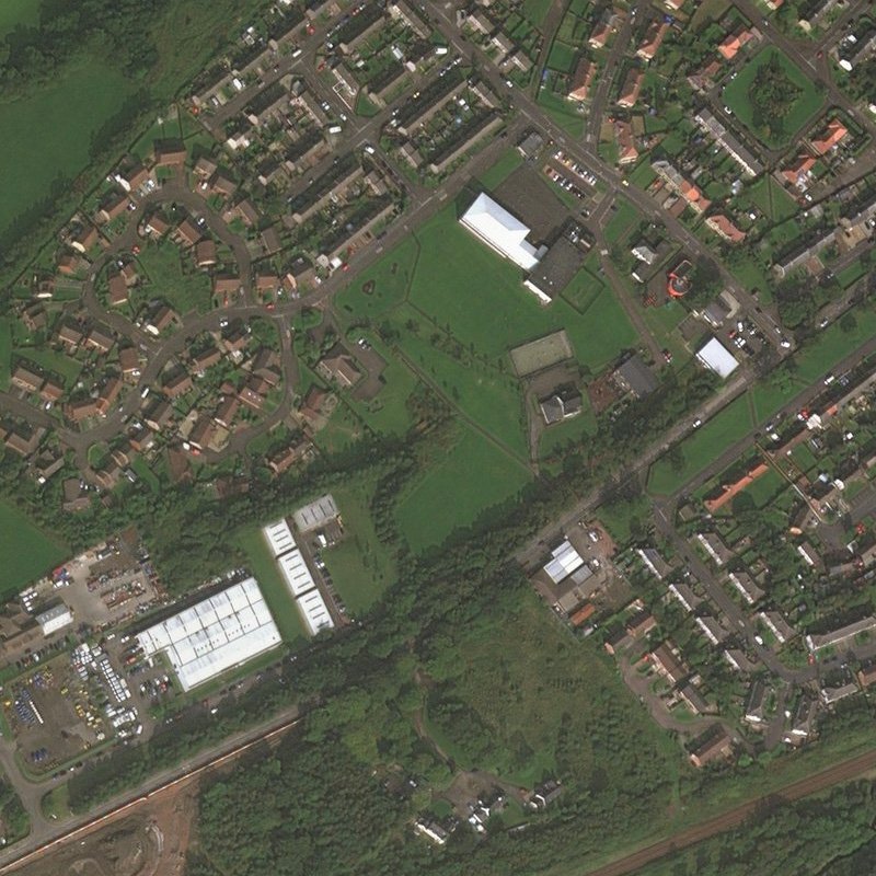 Polbeth No.26 Mine - Aerial, courtesy National Library of Scotland