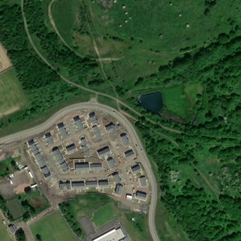 Pumpherston No.4 Mine - Aerial, courtesy National Library of Scotland
