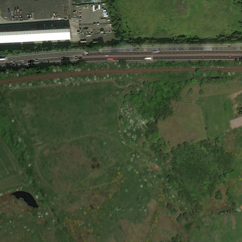 Roman Camp No.5 Mine - Aerial, courtesy National Library of Scotland