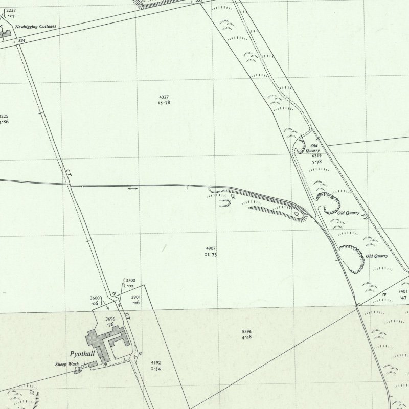 Strathbrock Collieries Site No.2 (Pyothall Pit?) - 1:2,500 OS map c.1955, courtesy National Library of Scotland