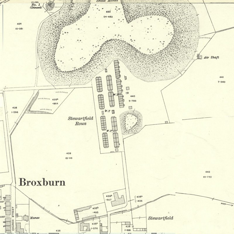 Stewartfield No.2 Pit - 25" OS map c.1917, courtesy National Library of Scotland