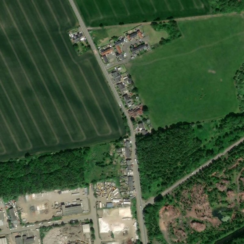 Albyn Cottages, Greendykes Road - Aerial, courtesy National Library of Scotland