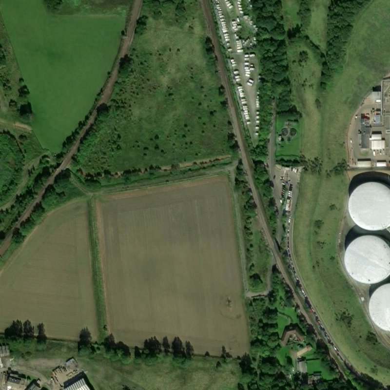 Dalmeny Rows - Aerial, courtesy National Library of Scotland