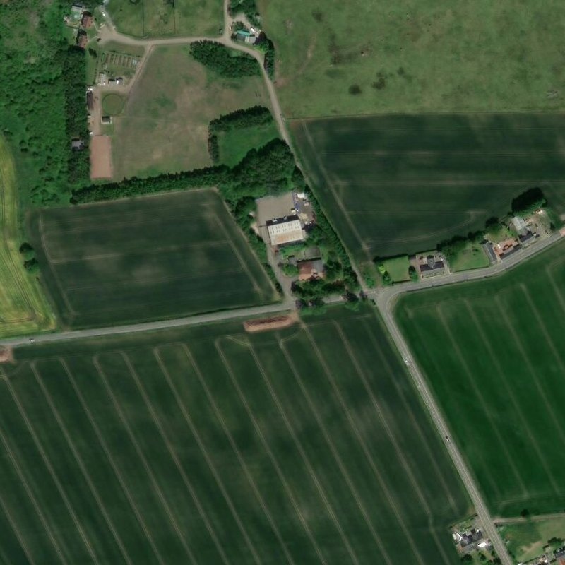 Greendykes Cottages - Aerial, courtesy National Library of Scotland