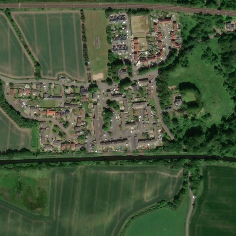 Wester Pardovan Rows - Aerial, courtesy National Library of Scotland