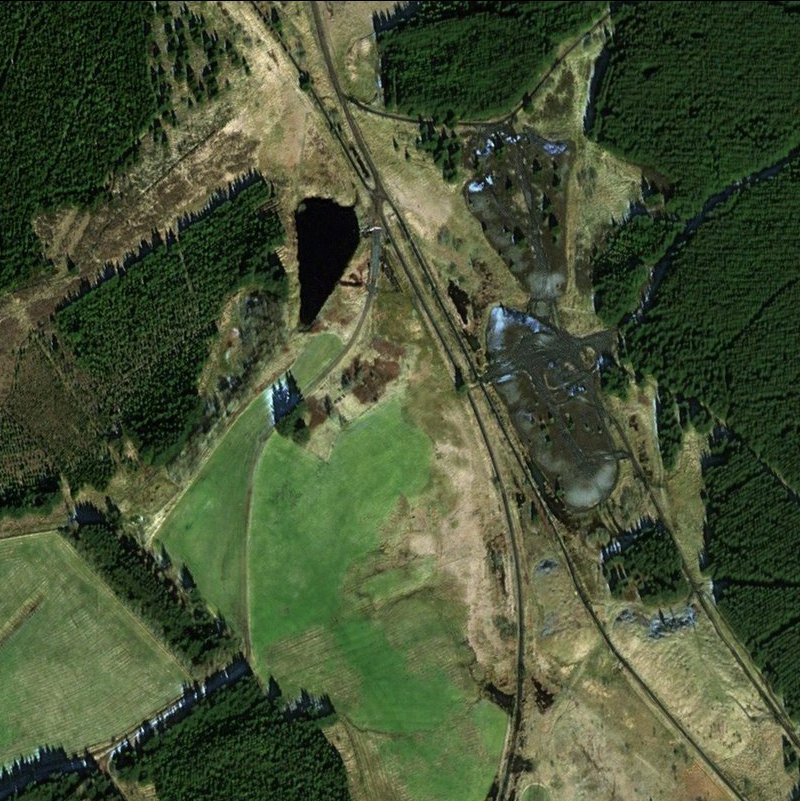 Benhar Oil Works - Aerial, courtesy National Library of Scotland