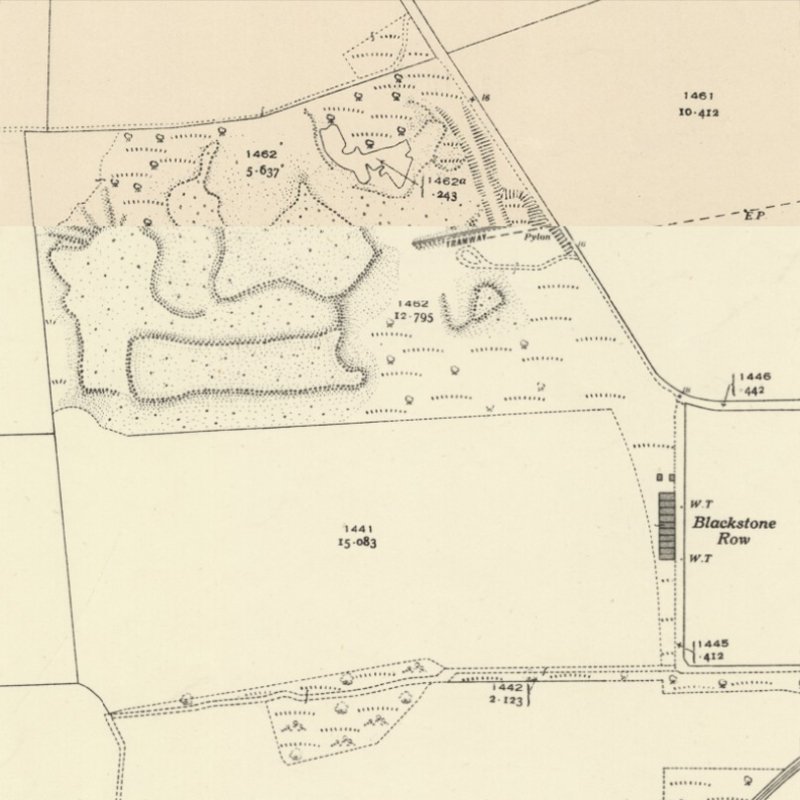 Blackstone Oil Works - 25" OS map c.1939, courtesy National Library of Scotland