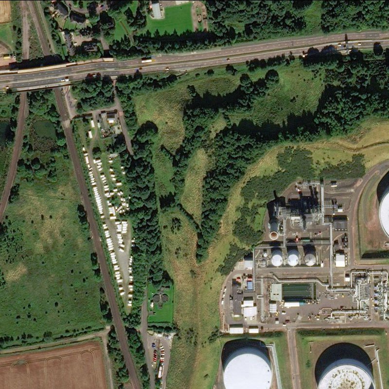 Dalmeny Oil Works - Aerial, courtesy National Library of Scotland