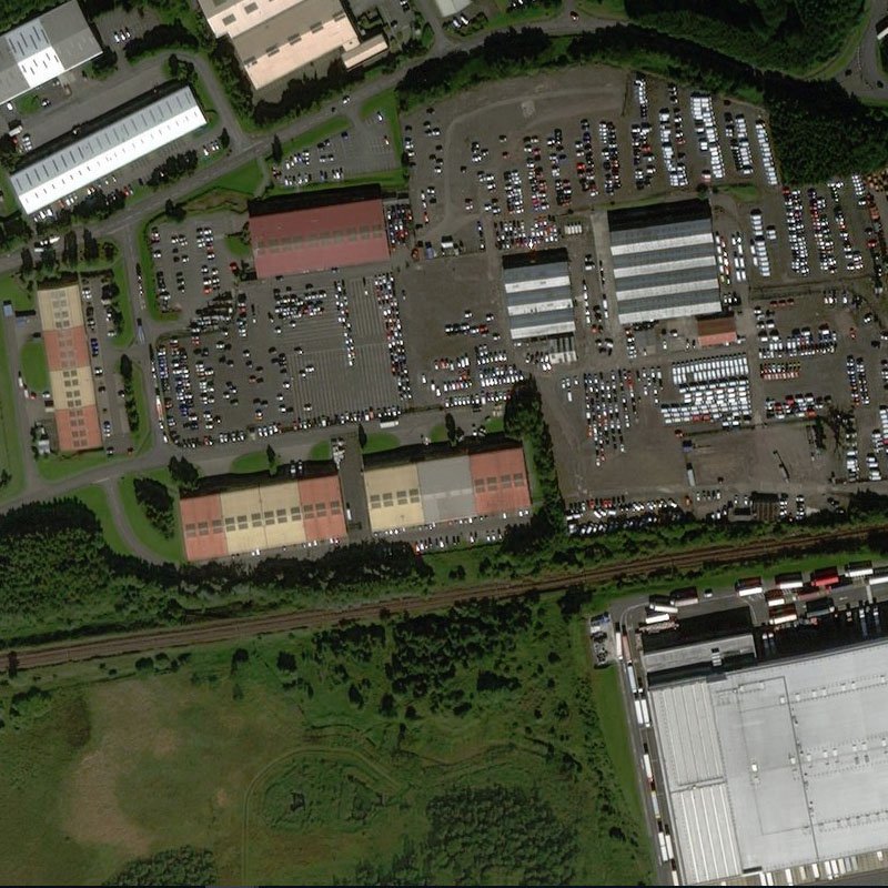 Deans Crude Oil Works - Aerial, courtesy National Library of Scotland