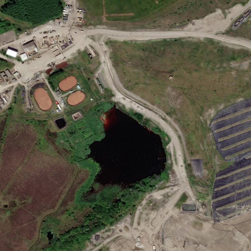 Drumgray Oil Works - Aerial, courtesy National Library of Scotland