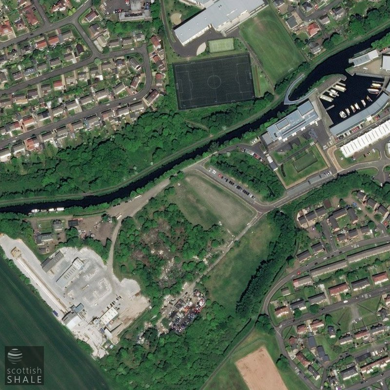 Forth & Clyde Paraffin Works - Aerial, courtesy National Library of Scotland