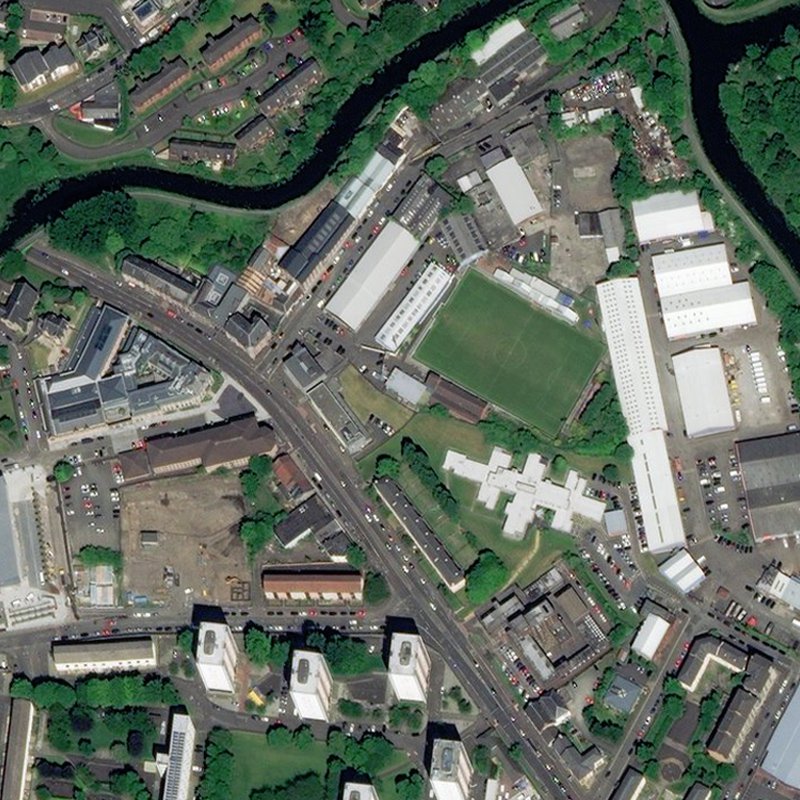 Lochburn Rd. Oil Works - Aerial, courtesy National Library of Scotland