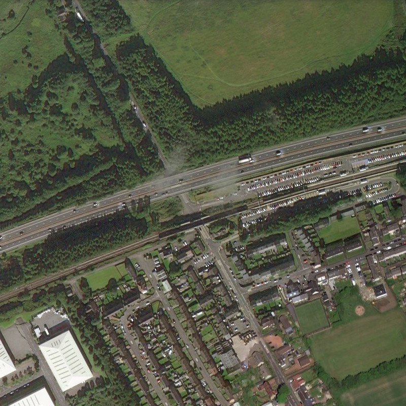Railway Oil Works - Aerial, courtesy National Library of Scotland
