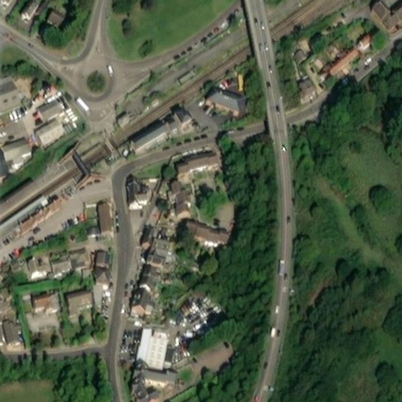 Wareham Oil Works - Aerial, courtesy National Library of Scotland