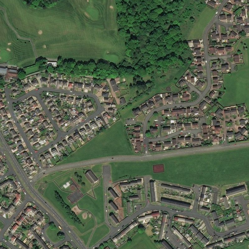 Whitehill Oil Works (Monklands) - Aerial, courtesy National Library of Scotland