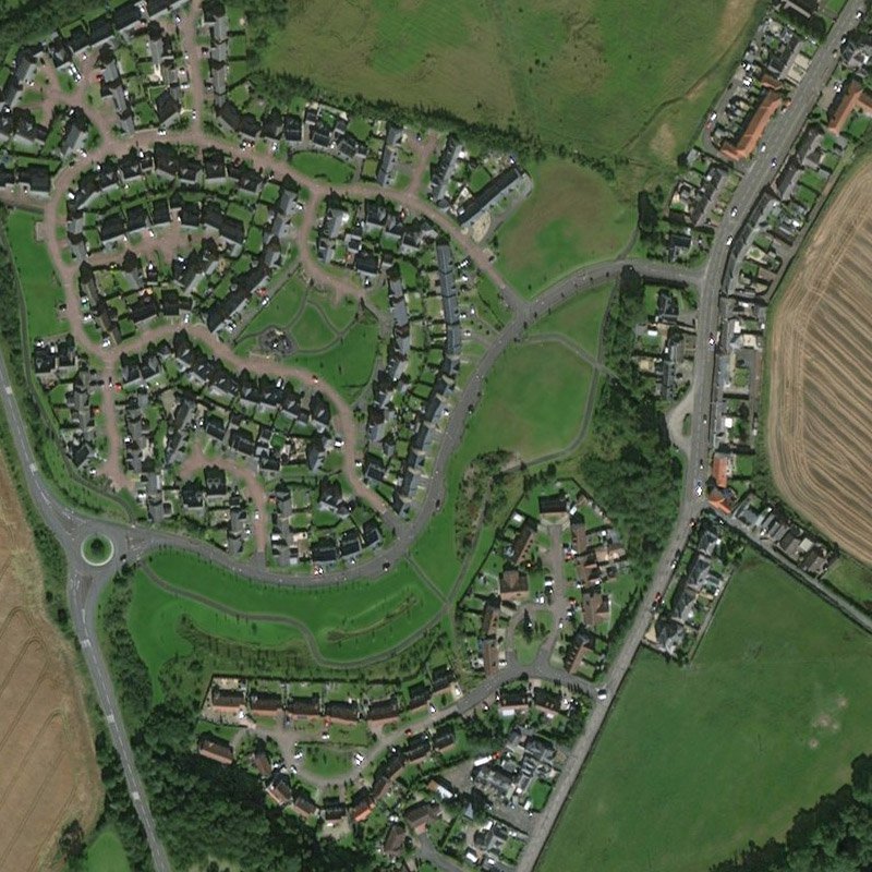 Whitehill Oil Works (Rosewell) - Aerial, courtesy National Library of Scotland